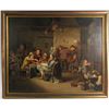 Image 1 : Fine 19thC Oil on Canvas Interior Scene