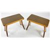 Image 2 : Pair of Pine Benches Stools