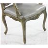 Image 3 : Silver Armchair with Grey Upholstery