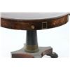 Image 4 : Mahogany Leather Top Drum Table