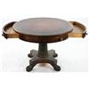 Image 6 : Mahogany Leather Top Drum Table
