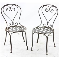 Pair of Ice Cream Parlor Style Chairs
