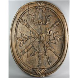 English Oval Wall Plaque