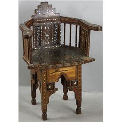 Antique Moroccan Inlaid Chair