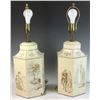 Image 6 : Pair of Chinese Tea Tin Lamps