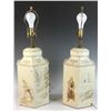 Image 7 : Pair of Chinese Tea Tin Lamps
