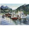 Image 2 : Hunter Barker Watercolor of Juneau Fleet