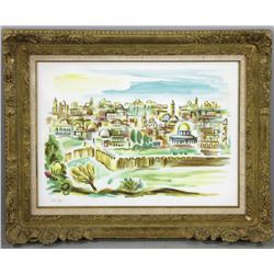 David Balboa Lithograph of Jerusalem