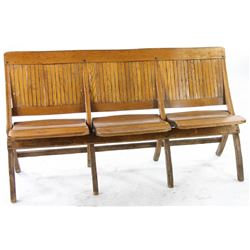 Three Seat Folding Bench