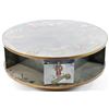 Image 1 : Mirrored Coffee Table on Lazy Susan Base