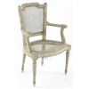 Image 1 : Antique French Cane Back Armchair