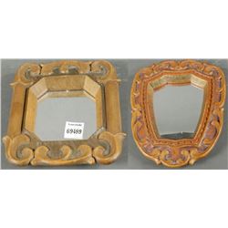 Two Decorative Tyrolean Mirrors