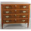 Image 1 : 19thC Mahogany Four Drawer Chest