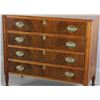 Image 4 : 19thC Mahogany Four Drawer Chest