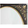 Image 2 : 19thC Mirror Ebonized Wood with Gilt Inlay