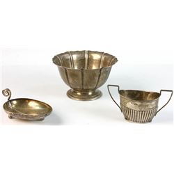 Group of Sterling Items Bowls, Dish