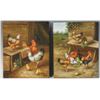 Image 1 : Two Harris Paintings Hens and Roosters