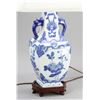 Image 3 : Pair of Chinese Blue and White Lamps