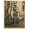 Image 3 : Two Italian Etchings Venetian Canal Scenes