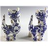 Image 3 : Pair of Italian Blue and White Pottery Cats