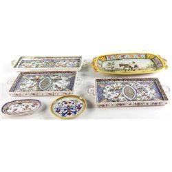 Collection of Faience Style Earthenware