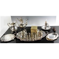 Group of Silverplate Items