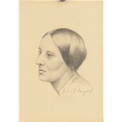 JOHN S. SARGENT US 1856-1925 Graphite on Paper