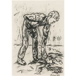 VINCENT VON GOGH Dutch 1853-1890 Charcoal on Paper