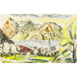 JOSEPH MEIERHANS US Swiss 1890-1981 WC on Paper