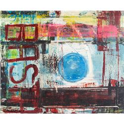 P. BECK Canadian Abstract OOC "BASTA"