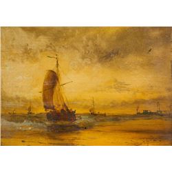 JAMES WEBB British 1825-1895 Oil on Board Framed