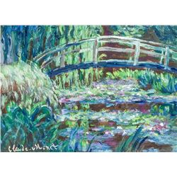CLAUDE MONET French 1840-1926 Oil on Paper Bridge