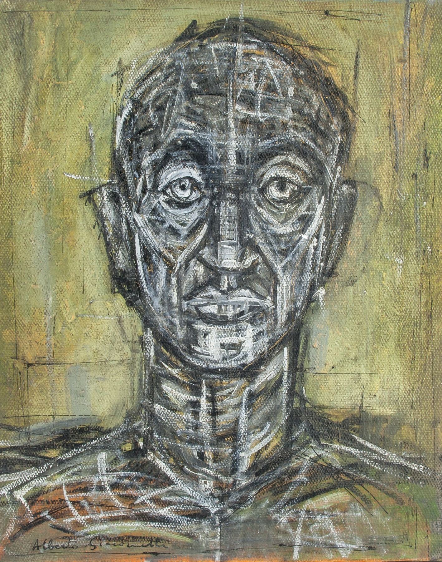 ALBERTO GIACOMETTI Swiss 1901 1966 OOC Portrait ALBERTO GIACOMETTI Swiss 1901 1966 OOC Portrait