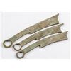 Image 2 : 400-220 BC Chinese Qi State Knife Money 3 Assorted