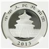 Image 4 : 2013 Chinese 10 Dollar Panda Silver Coin NGC MS70