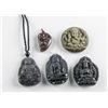 Image 1 : Five Assorted Stone Pendants