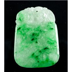 Fine Emerald Green Jadeite Pendant of Fruit