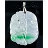 Image 2 : Very Fine Apple Green Jadeite Carved Pendant