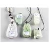 Image 2 : Five Assorted Burma Jadeite Carved Pendants