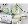Image 3 : Five Assorted Burma Jadeite Carved Pendants