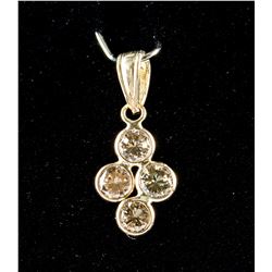 0.75ct Fancy Colored Diamond Pendant CRV $1999