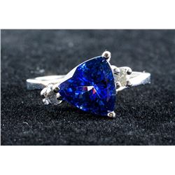2.60ct Tanzanite & 0.18ct Diamond Ring CRV $4000