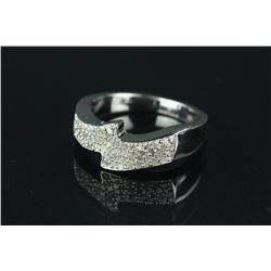 Sterling Silver Diamond (0.42ct) Ring CRV $798