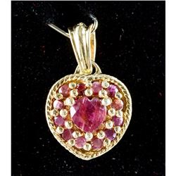 1.10ct Ruby & 0.80ct Sapphire Pendant CRV $825