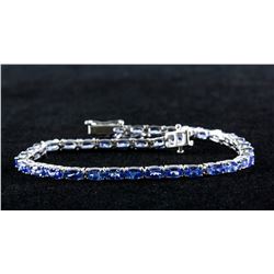7.0ct Tanzanite Tennis Bracelet CRV $1400