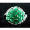 Image 1 : 2.52ct Emerald Cluster Ring CRV $700