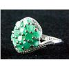 Image 2 : 2.52ct Emerald Cluster Ring CRV $700