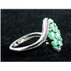 Image 3 : 2.52ct Emerald Cluster Ring CRV $700