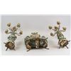 Image 14 : Rococo Style Marble & Metal Garniture Set