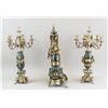 Image 2 : Rococo Style Marble & Metal Garniture Set